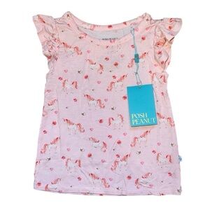 Posh Peanut Cadance Ruffled T-Shirt 2T